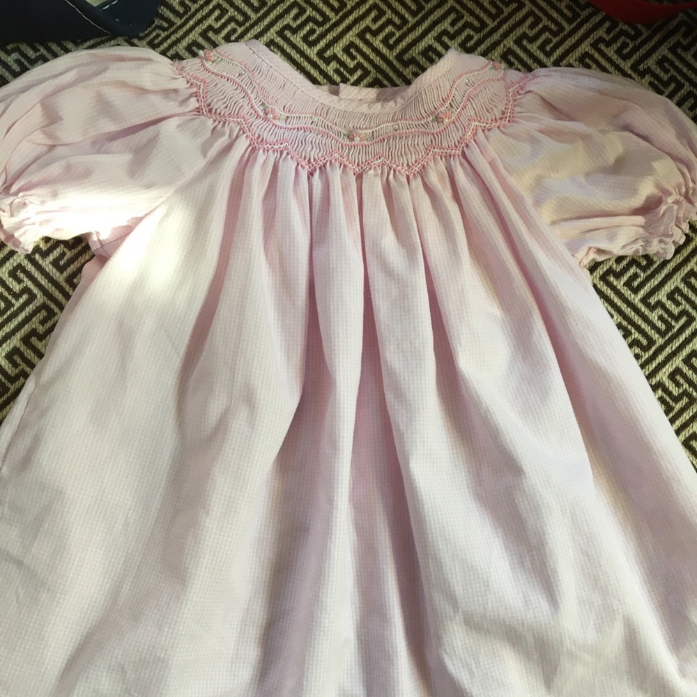 Beautiful Petit Ami pink dress. Size 9mos.